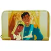 Bild von Brieftasche Mädchen Loungefly Disney The Princess and the Frog Princess Scene Beige 15x10 cm