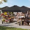 Bild von Costway 3 x 3 m Pop-Up Pavillon mit 4 Sandsäcken & Heringen & Seilen Faltpavillon Gartenpavillon Schwarz