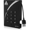Bild von Apricorn Aegis Padlock Fortress - Festplatte - verschlüsselt - 1 TB - extern (tragbar) (1 TB), Externe Festplatte, Schwarz