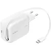 Bild von Belkin BoostCharge Pro mit integriertem Einziehkabel (67 W, 2 Ports), USB Ladegerät, Weiss