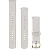 Bild von Garmin Watch Strap Venu 3S (18 mm, Silicone, Silikon), Uhrenarmband, Gold, Weiss