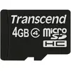 Bild von Transcend Flash-Speicherkarte 4GB Micro SDHC, C4 (4 GB, microSDHC), Speicherkarte, Schwarz