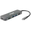 Bild von D-Link HUB USB DUB-2327 6-in-1 USB-C Hub mit HDMI (USB-C, 6 Ports), Dockingstation + USB Hub, Grau