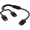 Bild von Corsair iCUE LINK Cable, 1x 600mm Y-Cable with Straight connectors, Black, Modding Beleuchtung