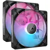 Bild von Corsair iCUE LINK RX140 RGB (140 mm, 2x), PC Lüfter, Schwarz, Mehrfarbig