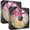 Bild von Corsair RX MAX RGB Series, iCUE LINK RX140 MAX RGB, 140mm RGB Fan, Dual Fan Kit (140 mm, 2x), PC Lüfter, Schwarz