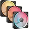 Bild von Corsair iCUE LINK LX120-R RGB (120 mm, 3x), PC Lüfter, Schwarz