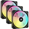 Bild von Corsair iCUE LINK QX120 RGB (120 mm, 3x), PC Lüfter, Schwarz