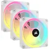 Bild von Corsair iCUE LINK QX120 RGB (120 mm, 3x), PC Lüfter, Weiss