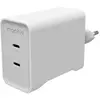 Bild von Zagg mophie Netzteil GaN 70W 2x USB-C 2026 weiss (70 W, 2 Ports), USB Ladegerät, Weiss