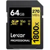 Bild von Lexar Professional 1800x (64 GB, SDXC, U3, UHS-II), Speicherkarte, Schwarz