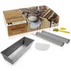 Bild von de Buyer 4er Set #HOMEMADEBREAD: 2 MOULES+GRIGNETTE+COUPE PATE, 35cm, Backform, Grau