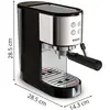 Bild von Krups XP4418 Virtuoso Essential Espresso Siebträger, Kaffeemaschine, Siebträgermaschine, Schwarz, Silber