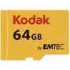 Bild von Emtec Kodak microSDXC Premium 64GB Class10 U1 V10 A1 (64 GB, microSDXC, UHS-I), Speicherkarte, Rot, Schwarz, Gelb