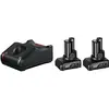 Bild von Bosch Professional, Werkzeugakku + Ladegerät, Starter Set (12 V)