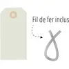 Bild von Agipa Gep ckanh nger, 80 x 38 mm, neutral, mit Draht, Reisezubehör, Beige