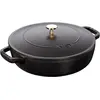 Bild von Staub Bräter mit Chistera Drop-Structure, Pfanne + Kochtopf, Schwarz