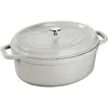Bild von Staub Oval Cocotte, Pfanne + Kochtopf, Weiss