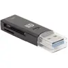 Bild von D2 Diffusion Lecteur de cartes SD & micro SD USB 3.0 - port USB m le, Speicherkartenlesegerät, Schwarz