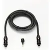 Bild von D2 Diffusion Cable Audio Optique Toslink vers Toslink avec adaptateur Jack 3,5mm 1,5m (Noir) (1.50 m, Toslink Kabel), Audiokabel