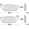 Bild von TRW, Bremsbeläge, (Organisch (Resin))