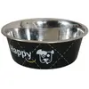 Bild von Zolux Bowl for dog Happy, metal, 800ml, black (80 cl), Futternapf