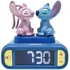 Bild von Lexibook, Wecker, - Stitch & Angel Night Light Alarm Clock with Sounds - Blue/Pink - Compact Size