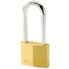 Bild von Master Lock, Vorhängeschloss, breites Vorhngeschloss aus Massivmessing mit langem Bgel