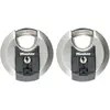 Bild von Master Lock, Vorhängeschloss, 70 mm breites Excell Disc Schloss aus Edelstahl mit verdecktem Bgel 2er-Pack
