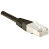 Bild von Exertis Connect Patchkabel F/UTP, CAT.5e, schwarz, 3.0 m Patchkabel mit besonders schmalem Knickschutz (F/UTP, CAT5e, 3 m), Netzwerkkabel
