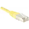 Bild von Exertis Connect Patchkabel F/UTP, CAT.5e, gelb, 1,0 m Patchkabel mit besonders schmalem Knickschutz (F/UTP, CAT5e, 1 m), Netzwerkkabel