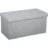 Bild von Atmosphera, Hocker + Pouf, Siedzisko do przedpokoju LIGHT GREY, 38x38x78 cm