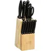 Bild von JTI Messerblock mit 11 Messern + Schere + Braun, Messerblock, Beige