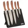 Bild von 5Five Blockieren Sie 5 liebende Messer, Messerblock, Schwarz, Braun, Silber