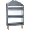 Bild von Atmosphera, Kinderregal, graue, graue Wolkenbibliothek (100 x 18 x 100 cm)