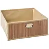Bild von 5Five, Aufbewahrungskorb, Box Schrankkorb REGALKORB FLACH Aufbewahrungskorb aus Bambus NATUR (31 cm, 3x)