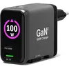Bild von Port Designs Port WALL CHARGER TYPE C PD 100W GaN OLED PD 3.0 TYPE C - EU (100 W, 3 Ports), USB Ladegerät, Schwarz
