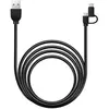 Bild von Bigben Connected BBC Cable 2en1 USBA USBC/microUSB 1.2m (1.20 m, USB 2.0), USB Kabel