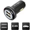 Bild von Akashi Turbo Cac Charge Rapide 2usb 2.4a Blanc, Auto Adapter, Schwarz