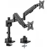 Bild von MCL Support Desk Screen With Shock Absorber - 2 Screens Up To (Tisch, 32", 9 kg), Monitor Halterung, Schwarz