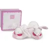 Bild von Doudou et Compagnie, Babyrassel, Kirsche Hase Füsslinge mit Rassel 6-12M