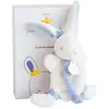 Bild von Doudou et Compagnie, Schmusetuch, Hase Matrose Schmusetuch mit Schnullerkette (15 x 12 cm)