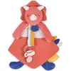 Bild von Doudou et Compagnie, Schmusetuch, Dino Lou Schmusetuch mit Schnullerhalter,orange 23cm (23 x 17 cm)
