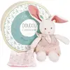 Bild von Doudou et Compagnie, Schmusetuch, Bio Hase mit Schmusetuch,rosa 22cm (22 x 24 cm)