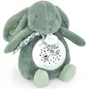 Bild von Doudou et Compagnie, Nachtlicht, Nachtlicht Sterne & Musik, Hase salbeigrün 19cm