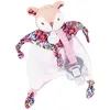 Bild von Doudou et Compagnie, Schmusetuch, Rehkitz Schmusetuch mit Schnullerhalter, 20cm (20 x 14 cm)