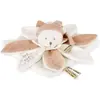 Bild von Doudou et Compagnie, Schmusetuch, Schmusetuch Bär Blüte rosegold 25cm (25 x 23 cm)