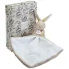 Bild von Doudou et Compagnie, Schmusetuch, Hase mit Schmusetuch beige 10cm (10 x 23 cm)