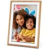 Bild von Agfaphoto Digitale Fotolijst mit 10 Zoll Display, Fotoanzeige, Uhr, Kalender und Alarm (10", 1280 x 800 Pixel), Digitaler Bilderrahmen, Weiss, Braun