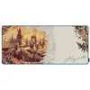 Bild von Lexip X WARNER Harry Potter Floral Xxl Mousepad (XXL), Mausmatte, Orange, Braun, Mehrfarbig